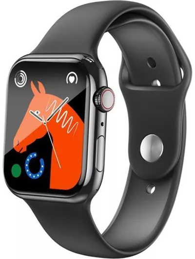 XO M50 Aluminium 44mm Smartwatch με Παλμογράφο Μαύρο
