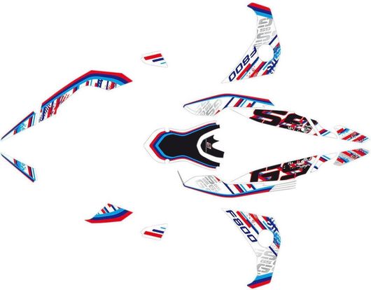 Αυτοκόλλητα Μοτοσυκλέτας Σετ Uniracing για Bmw F800Gs 2008 - 2012