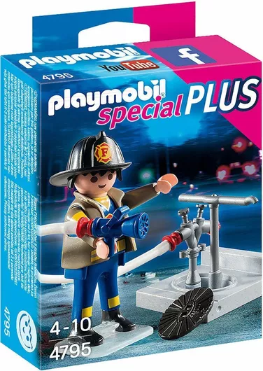 Playmobil Special Plus Πυροσβέστης με Μάνικα για 4-10 ετών