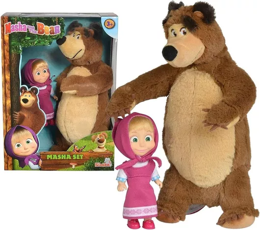 Simba Λούτρινο Αρκουδάκι Masha & The Bear για 3+ Ετών