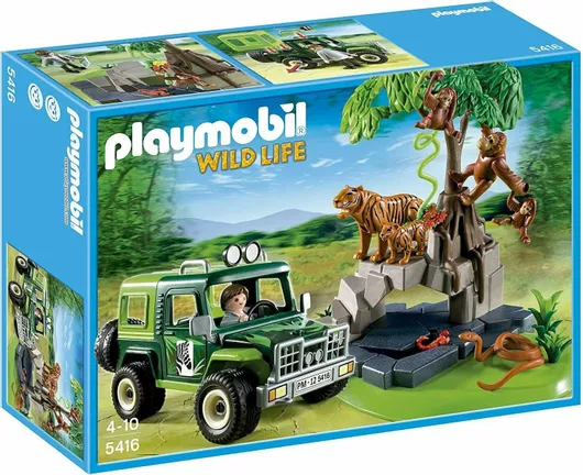 Playmobil Ζώα της Ζούγκλας με Εξερευνητή & Όχημα 4x4 για 4+ Ετών