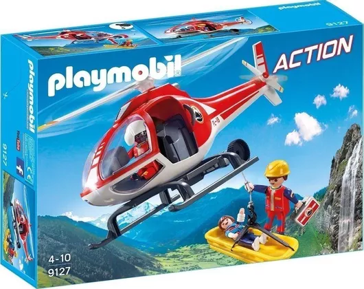 Playmobil Action Ελικόπτερο Διασώσεων στις Άλπεις για 4-10 ετών