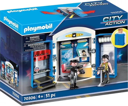 Playmobil City Action Police Station Play Box για 4+ ετών