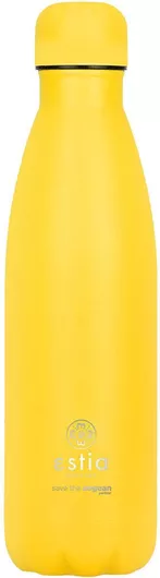 Θερμός Estia Save the Aegean Μπουκάλι 0.5lt Pineapple Yellow