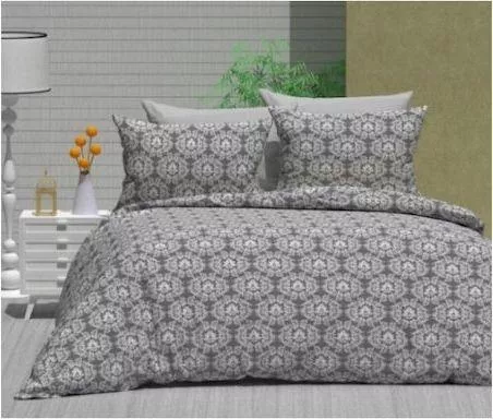 Μαξιλαροθήκη MayHome 2324226180 Γεωμετρικό Βαμβάκι & Πολυεστέρας με Φάσα Σετ 70x50cm Γκρι