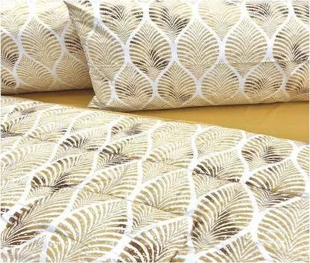 Μαξιλαροθήκη MayHome 2220229015 Γεωμετρικό Βαμβακερή με Φάσα Σετ 70x50cm Κίτρινο