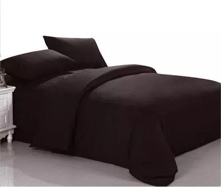 Μαξιλαροθήκη MayHome 2220238181 Μονόχρωμη Βαμβακερή με Φάσα Σετ 70x50cm Καφέ