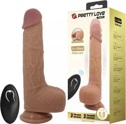 Δονητής Ρεαλιστικός Pretty Love Tommy με Remote Control 22.5cm Flesh