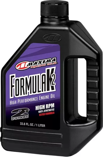 Συνθετικό Λάδι Μοτοσυκλέτας Maxima Racing Oils Formula K2 για Δίχρονους Κινητήρες 1lt