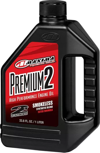 Συνθετικό Λάδι Μοτοσυκλέτας Maxima Racing Oils Premium για Δίχρονους Κινητήρες 1lt