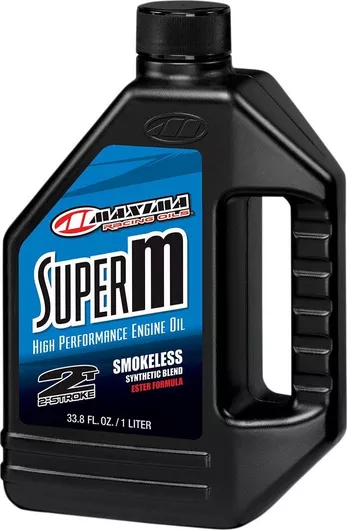 Συνθετικό Λάδι Μοτοσυκλέτας Maxima Racing Oils Super M για Δίχρονους Κινητήρες 1lt