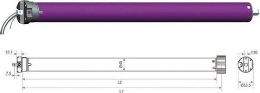 Μοτέρ για Έλεγχο Ρολών Profelmnet Pn45r-50n με Τηλεχειριστήριο