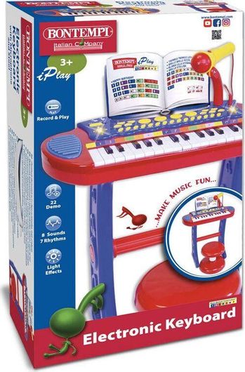 Μουσικό Παιχνίδι Bontempi Πιάνο Ηλεκτρονικό για 3+ Ετών