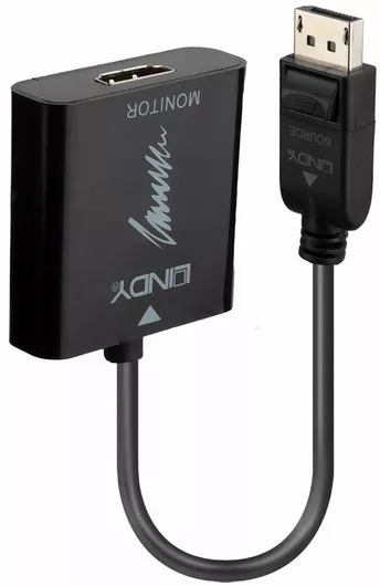 Lindy Μετατροπέας DisplayPort/HDMI male σε DisplayPort/HDMI female 41068