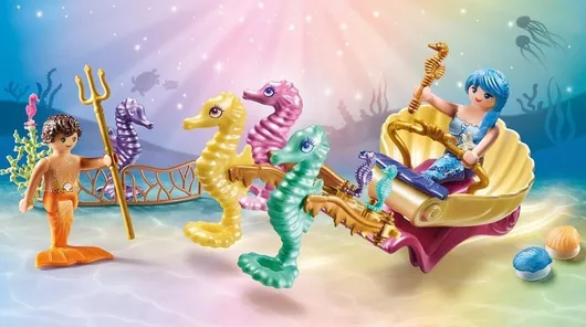 Playmobil Princess Magic Γοργονο-άμαξα Με Ιππόκαμπους για 4-10 ετών