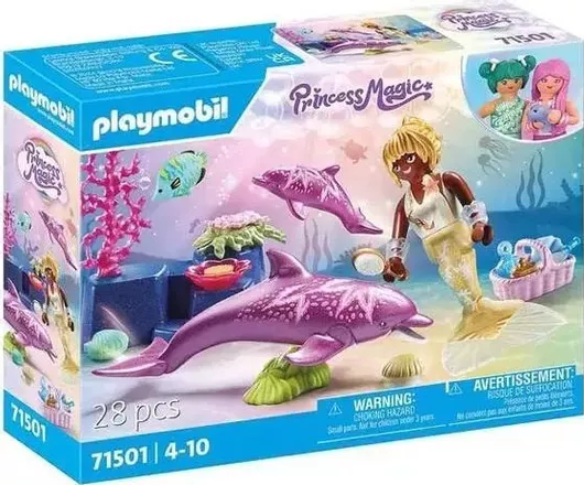 Playmobil Princess Magic Γοργόνα Με Δελφίνια για 4-10 ετών