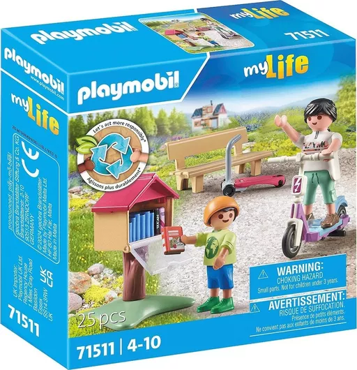 Playmobil City Life Υπαίθρια Ανταλλακτική Βιβλιοθήκη για 4+ Ετών #71511