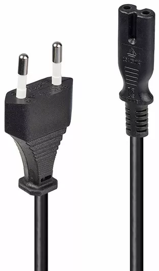 Καλώδιο Euro IEC C7 σε IEC C7 3m Μαύρο