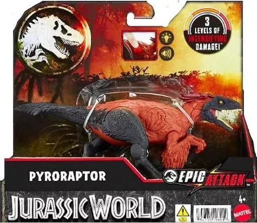 Φιγούρα Δράσης Mattel Jurassic World Epic Attack Pyroraptor για 4+ Ετών