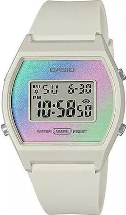 Γυναικείο Ρολόι Casio LW-205H-8AEF Αναλογικό από Καουτσούκ Μπεζ