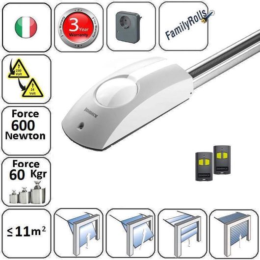 Μοτέρ για Γκαραζόπορτα Οροφής Beninca BNC-JIM3-SET1 Σετ