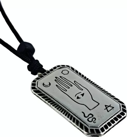 Ανδρικό Κολιέ Roseo ROS-47 Ταυτότητα με Κορδόνι Ατσάλι 316L Ασημί