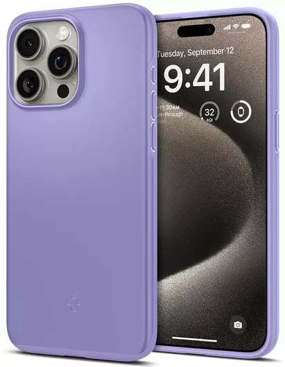 Θήκη Κινητού Spigen Back Cover για Apple iPhone 15 Pro Max Πλαστικό Iris Purple