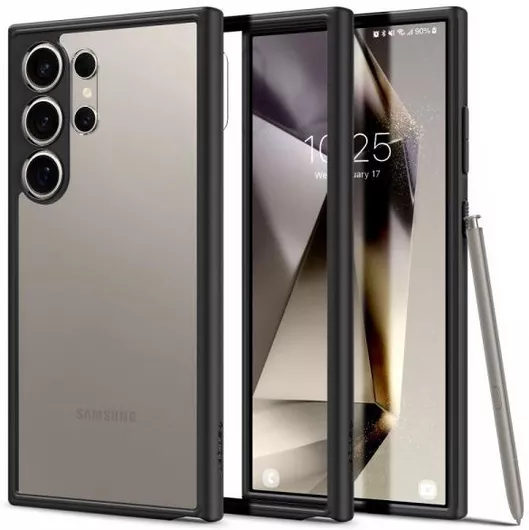 Spigen Ultra Hybrid Back Cover Πλαστικό/Σιλικόνης 2mm Matte Black Galaxy S24 Ultra