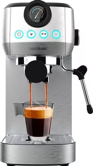 Cecotec Power Espresso 20 Steel Pro Μηχανή Espresso 1350W Πίεσης 20bar Steel