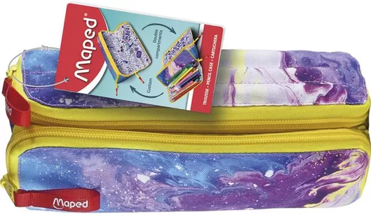 Maped Κασετίνα Βαρελάκι με 2 Θήκες Ροζ