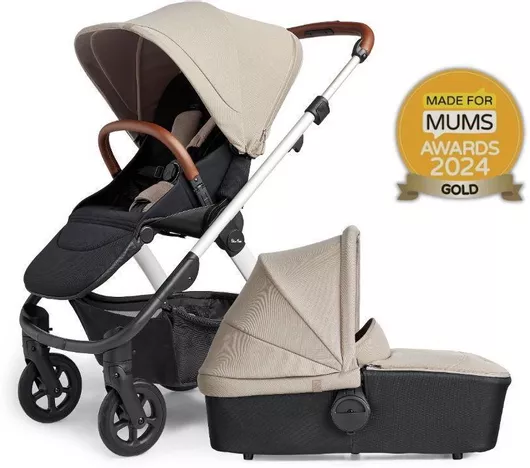 Καρότσι Μωρού Silver Cross Ρυθμιζόμενο 2 σε 1 Kατάλληλο για Nεογέννητο Tide Stone 10.7kg SX2323.STEU