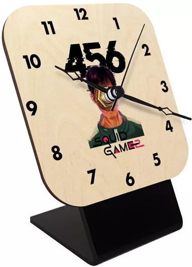 Παιδικό Επιτραπέζιο Ρολόι Koupakoupa από Ξύλο Squid Game 456 Gi-hun