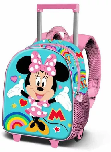 Σχολική Τσάντα Τρόλεϊ Minnie Mouse Σχολική Δημοτικού Πολύχρωμη