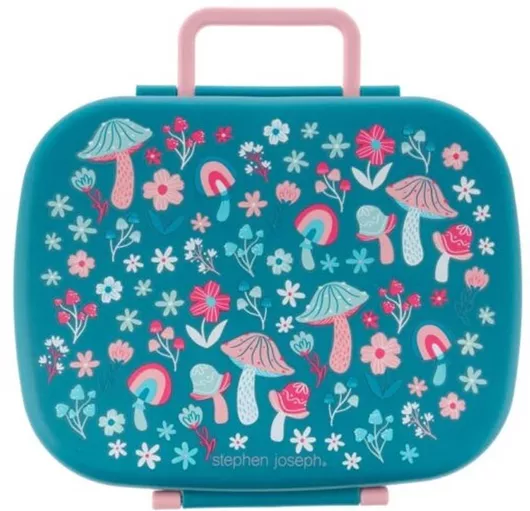 Παιδικό Σετ Φαγητού Stephen Joseph Φαγητοδοχείο Πλαστικό Ισοθερμικό 21x18x5.7cm Μπλε