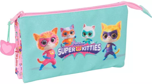 SuperKitties Κασετίνα Γαλάζιο
