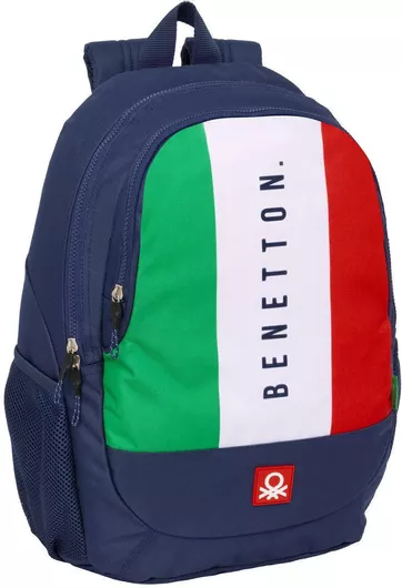 Σχολική Τσάντα Benetton Flag Ναυτικό Μπλε 32 x 44 x 16 cm