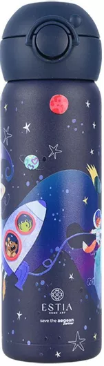 Estia Wonder Bottle Save the Aegean Παιδικό Παγούρι Θερμός Ανοξείδωτο με Καλαμάκι Non Spill Solar Jump 500ml