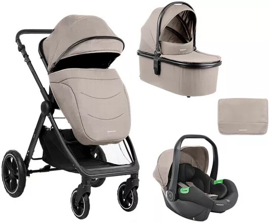 Καρότσι Μωρού Kikka Boo Ava Ρυθμιζόμενο 3 σε 1 Kατάλληλο για Nεογέννητο Μπεζ 10.2kg