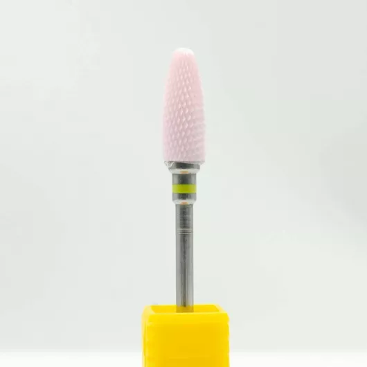 Φρέζα Τροχού Νυχιών Nailp Professional Κεραμική με Σχήμα Φλόγας Κίτρινο - b3a832a1