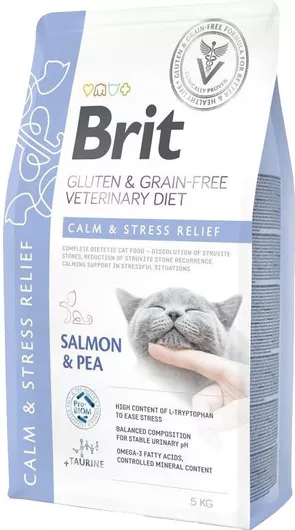 Ξηρά Τροφή Brit Veterinary χωρίς Σιτηρά για Ενήλικες Γάτες με Ευαίσθητο Ουροποιητικό με Σολομό 5kg