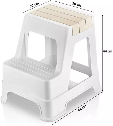 Σκαμπό Σκαλοπάτι Διπλό Lux 44x30x44cm Κωδ. 254