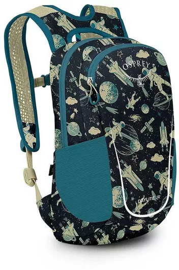 Osprey Daylite Jr Kids Backpack - Space Travel Print, Antique Blue