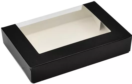 Σετ 25 Χάρτινα Κουτιά Τροφίμων 22x13x4.5cm Black Box