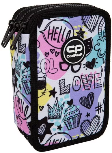 Coolpack Κασετίνα με 3 Θήκες Πολύχρωμη