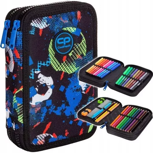 Coolpack Κασετίνα Γεμάτη 1τμχ με 2 Θήκες Μπλε