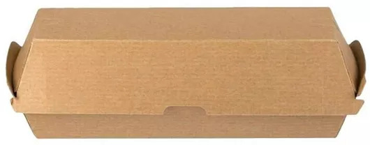 Χάρτινα Κουτιά Τροφίμων Intertan Σετ 100 Kraft 29x17x8.5cm