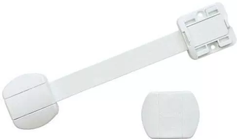 BabyDan Lock Προστατευτικά για Ντουλάπια & Συρτάρια από Πλαστικό Λευκό 2τμχ