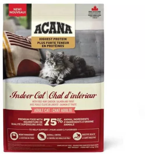 Ξηρά Τροφή Acana High Protein Indoor Cat 1.8kg με Κοτόπουλο & Γαλοπούλα