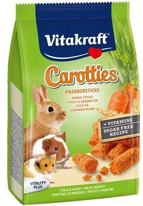 Λιχουδιά Vitakraft τρωκτικών Carottis μπαστουνάκια με καρότο 50g