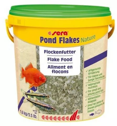 Τροφή για Ψάρι Γλυκού Νερού Sera Pond Flakes Nature σε Νιφάδες 10000ml 1600gr